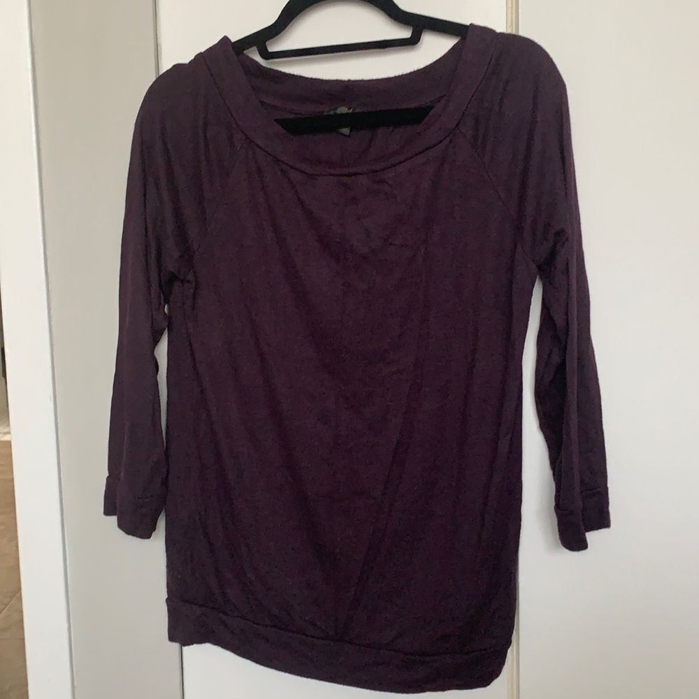 Cozy purple top